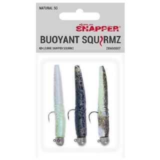 Korum Snapper Floatex Squirmz 7.5cm Ready Rigged - 